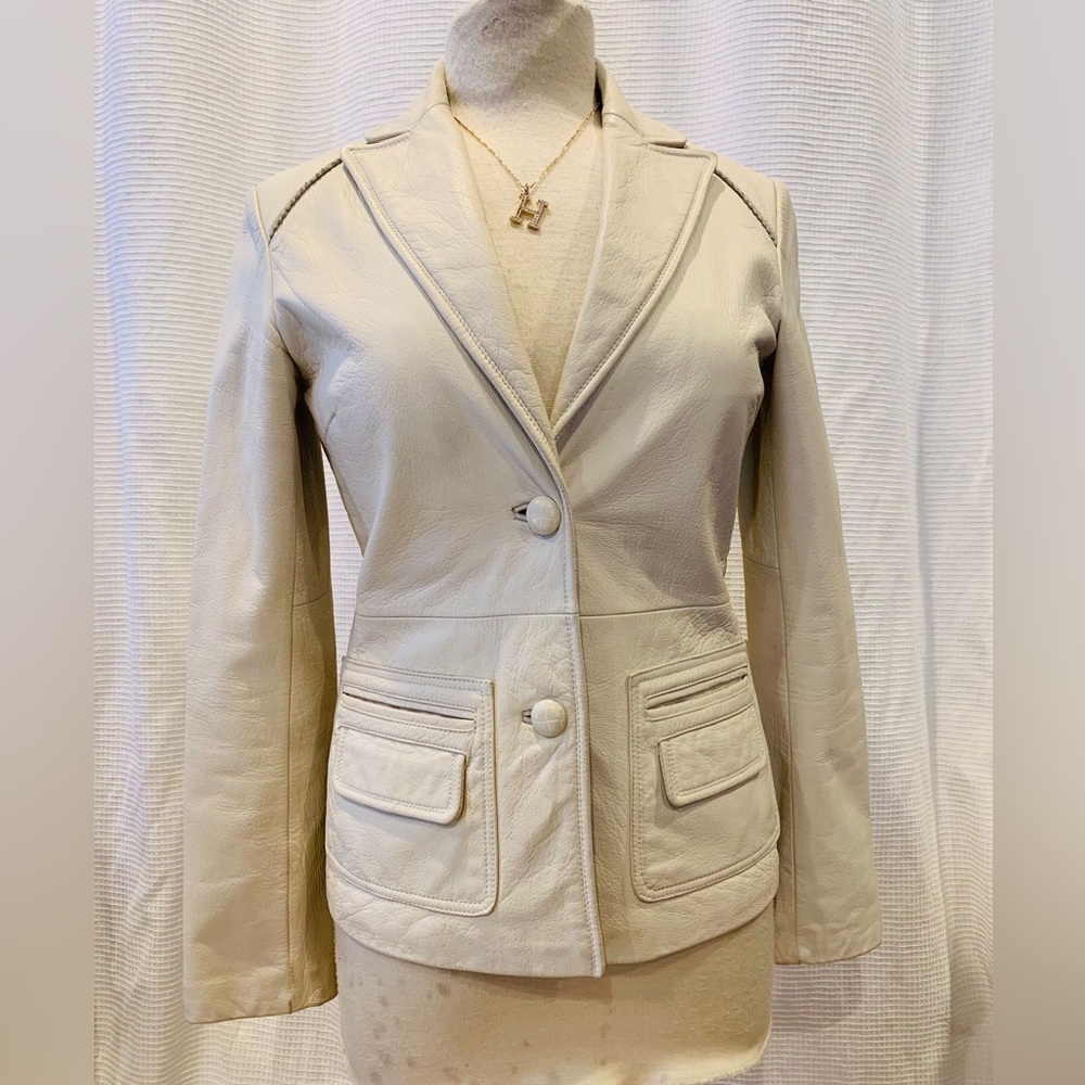 Kenneth Code Reaction Leather Blazer - image 1